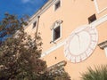 Sundial on Historic Building Royalty Free Stock Photo