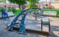 The sundial in the inner yard of the fortress.