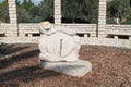 Sundial at Lord Rothchild Gardens at Ramat Hanadiv Gardens at Zihron Yaakov, Israel Royalty Free Stock Photo