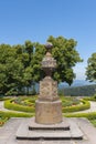 Sundial at Hohenburg Monastery on Mont Sainte-Odile near Ottrott. Alsace region in France Royalty Free Stock Photo