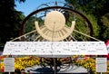 Sundial in zoo, Karlsruhe, Germany