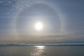 Sundog over Lake Ontario Canada Royalty Free Stock Photo