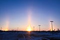 Sundogs Royalty Free Stock Photo