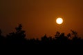 Sundown in Africa Royalty Free Stock Photo