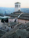 Sundown Over Assisi Royalty Free Stock Photo