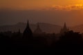 Sundown over Bagan Royalty Free Stock Photo