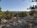 Springtime on the rockin VC hiking trail Curt Gowdy State Park Cheyenne Wyoming Royalty Free Stock Photo