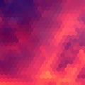 Sundown themed background with hex grid