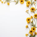 Sunflower border for a creative and artistic endeavor