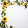 Sunflower border to add a touch of whimsy