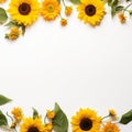 Sunflower border for a touch of whimsy