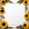 Sunflower border for a touch of whimsy