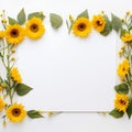 Sunflower border for a touch of whimsy