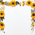 Sunflower border for a way to make someone smile