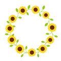 Sunflower circle vine