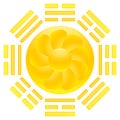 SunFlower Eight Triagrams Royalty Free Stock Photo