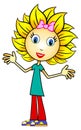 Sunflower Girl Royalty Free Stock Photo