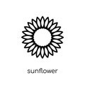 Sunflower icon from Ecology collection.