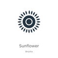 Sunflower icon vector. Trendy flat sunflower icon from brazilia collection isolated on white background. Vector illustration can Royalty Free Stock Photo