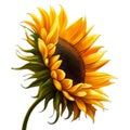 sunflower love flower icon cute Royalty Free Stock Photo