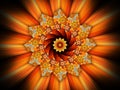Sunflower mandala abstract background Royalty Free Stock Photo