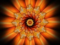 Sunflower mandala abstract background