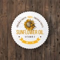 Sunflower oil emblem