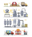 Sunflower oil production.