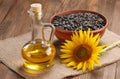 Sunflower oil, seed and sunflower