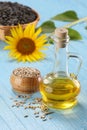 Sunflower oil, seed and sunflower