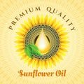 Sunflower oil label