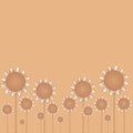 Sunflower pastel background