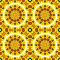 Sunflower pattern background sun flower. symmetry art Royalty Free Stock Photo