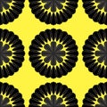 Sunflower Ripe Black Seed Seamless Pattern