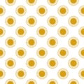 Sunflower seamless pattern isolated on white background Royalty Free Stock Photo
