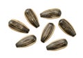 Sunflower seed kernels isolated white background Royalty Free Stock Photo