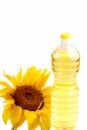 Sunflower-seed oil bottle Royalty Free Stock Photo