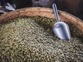 Sunflower seeds in basket Dried grain food product sell in market