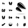 sunflower seeds icon. nuts icons universal set for web and mobile