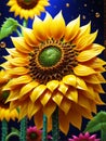 Sunflower on a Stalk