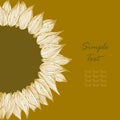 Sunflower text banner