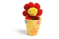 Sunflower Toy in Pot Royalty Free Stock Photo