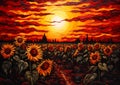 The Sunflowers\' Endless Horizon