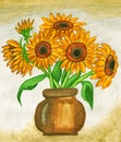 Sunflowers, painting