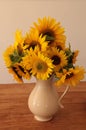 Sunflowers in vase Royalty Free Stock Photo