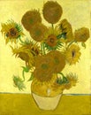 Sunflowers Vincent van Gogh 1888 Oil on canvas Royalty Free Stock Photo