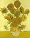 The Sunflowers by Vincent van Gogh Royalty Free Stock Photo