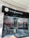 A Sunglass Hut retail store at an indoor mall