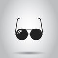 Sunglass icon. Vector illustration on isolated background. Busin