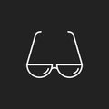 Sunglasse vector icon. Eyewear flat illustration